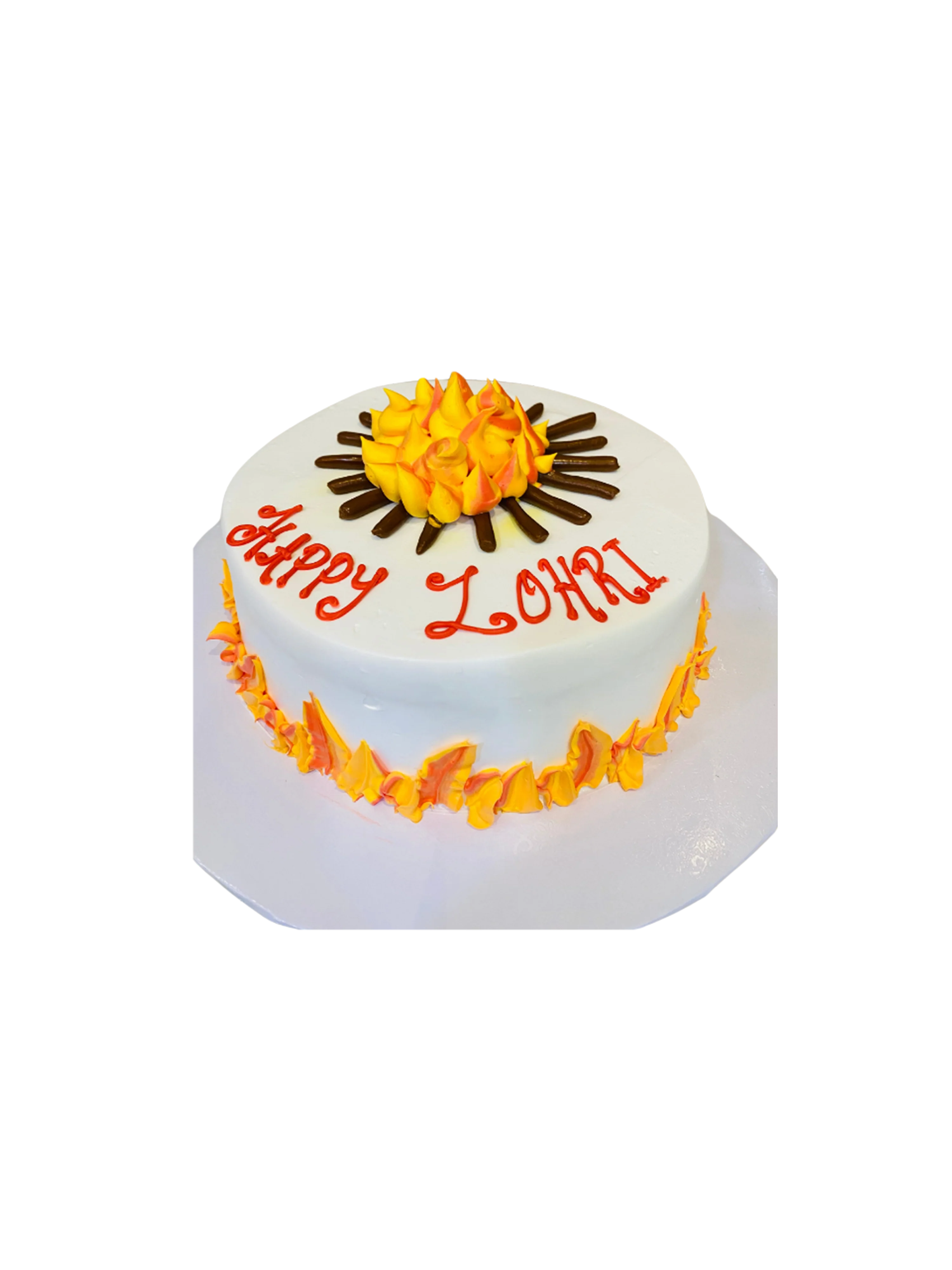 Flames Lohri Cake
