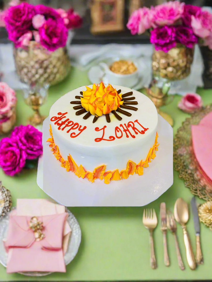 Flames Lohri Cake - Image 4