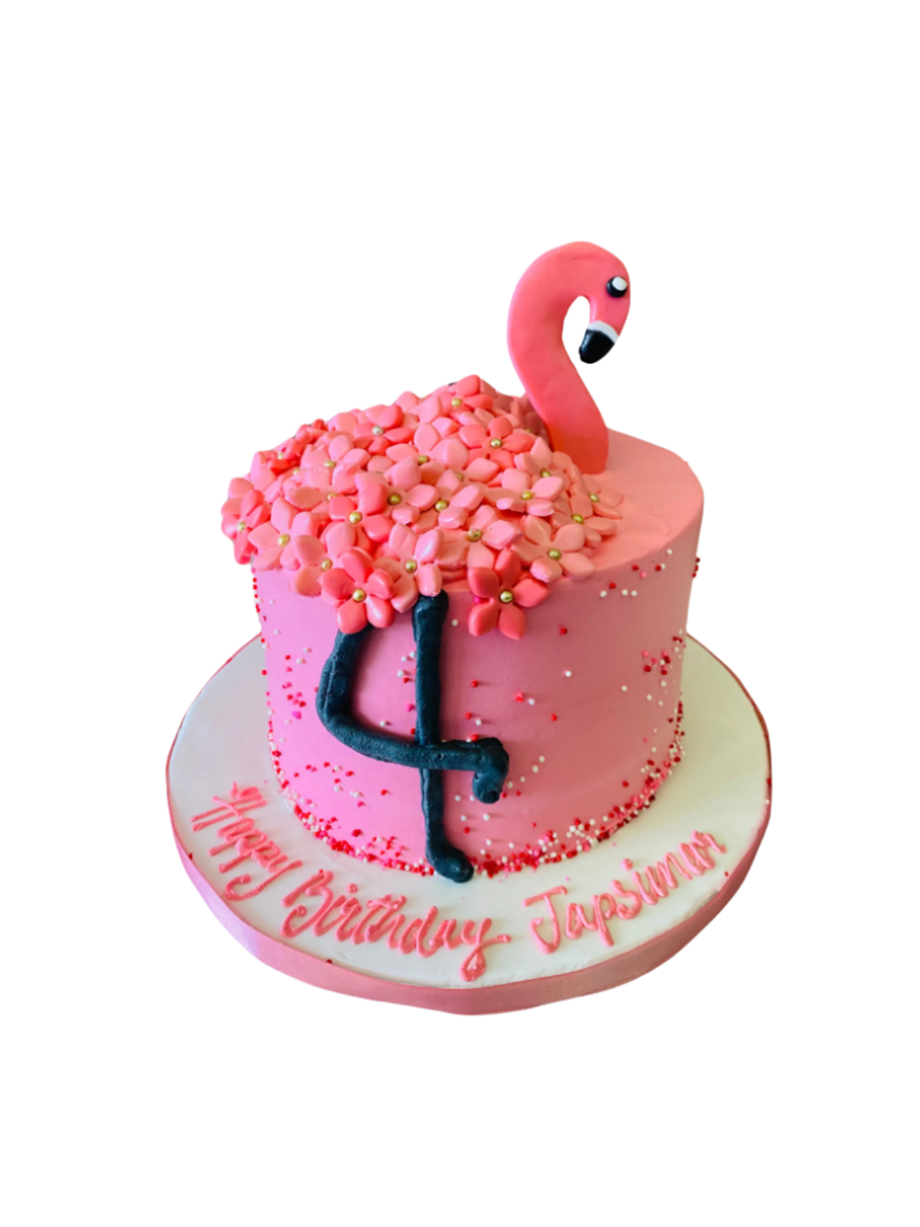 Flamingo Cream Cake