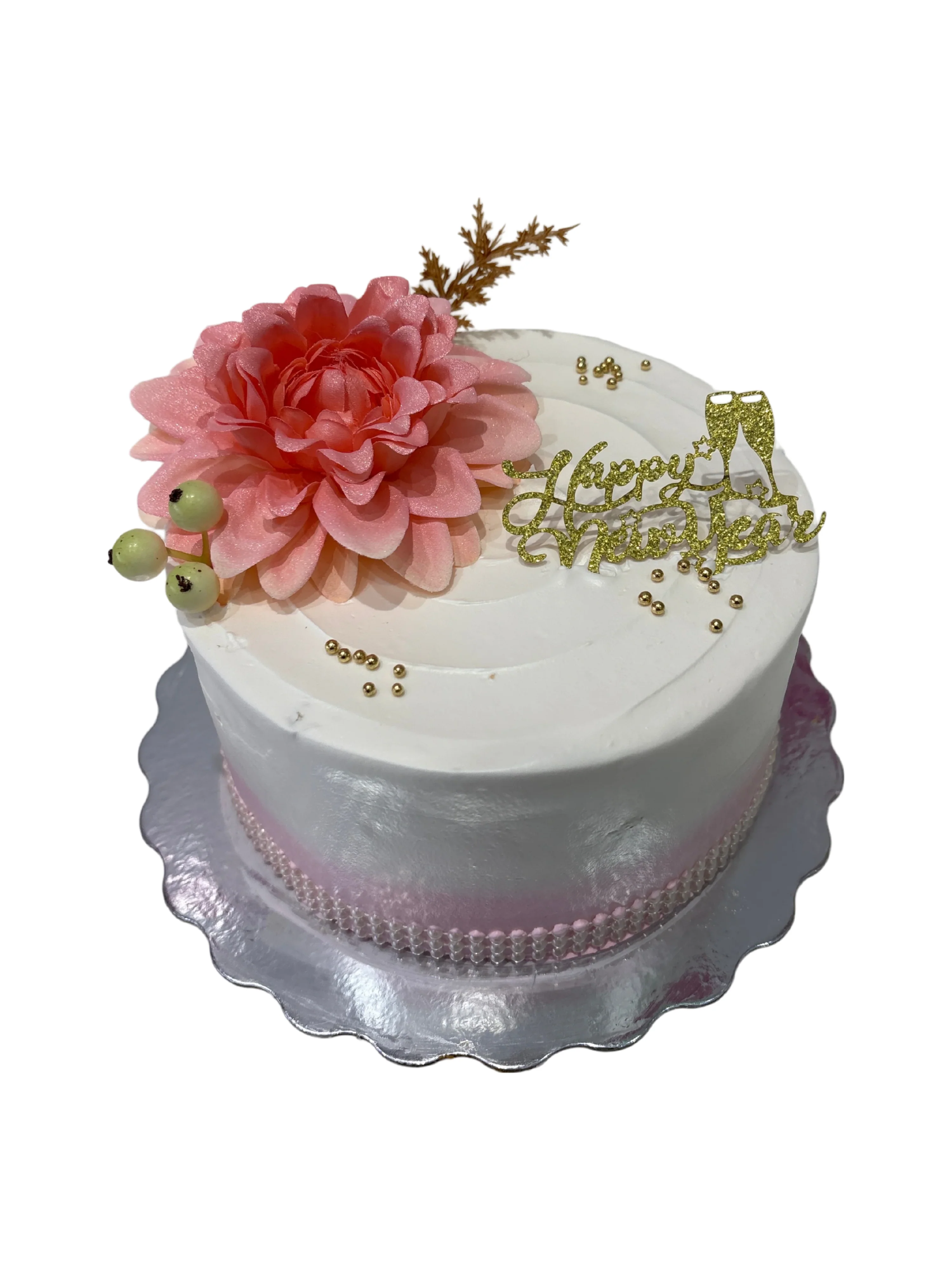 Floral New Years Cake