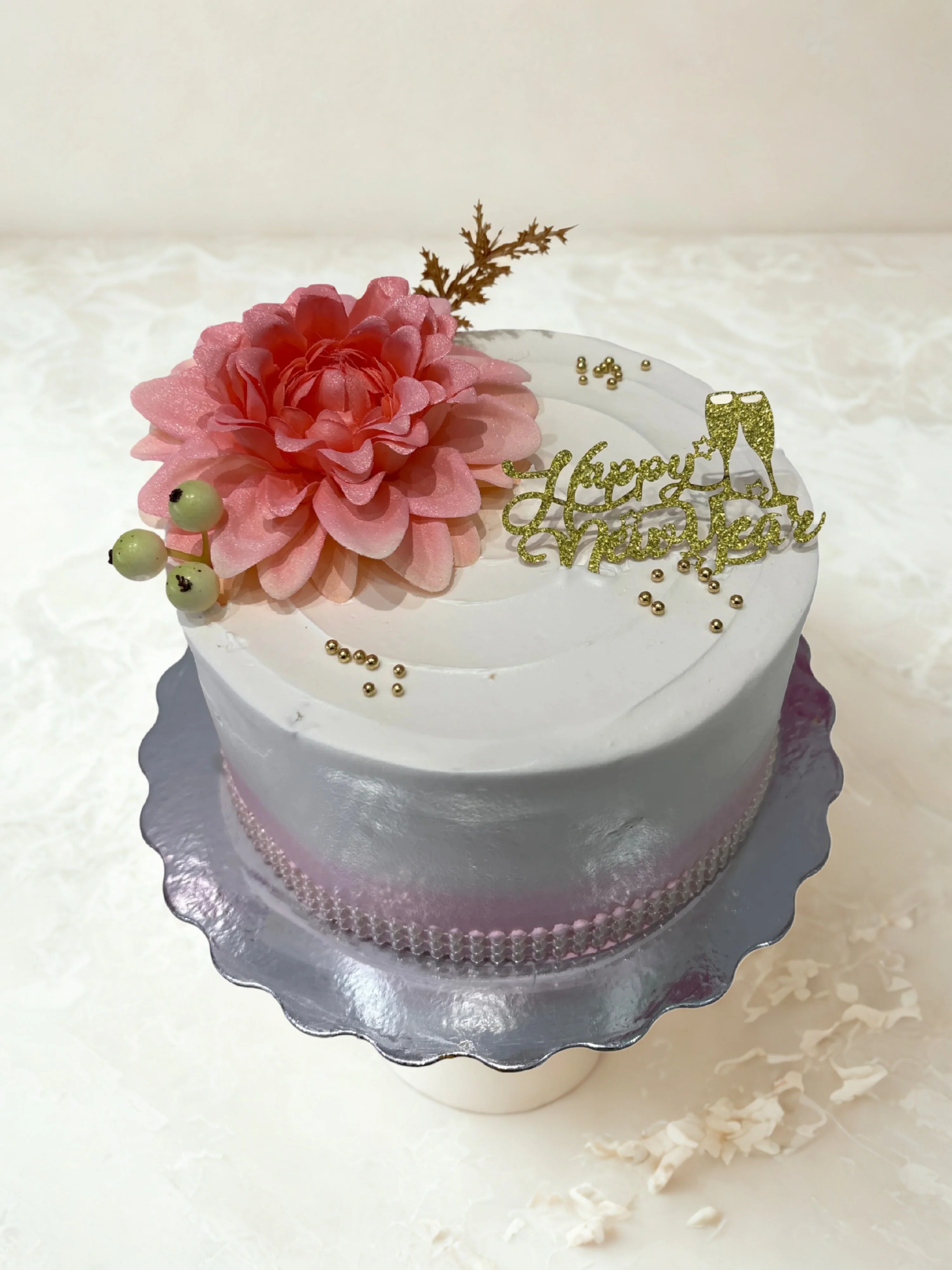Floral New Years Cake - Image 2