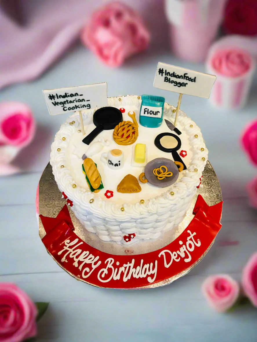 Food Theme Cream Cake - Image 2