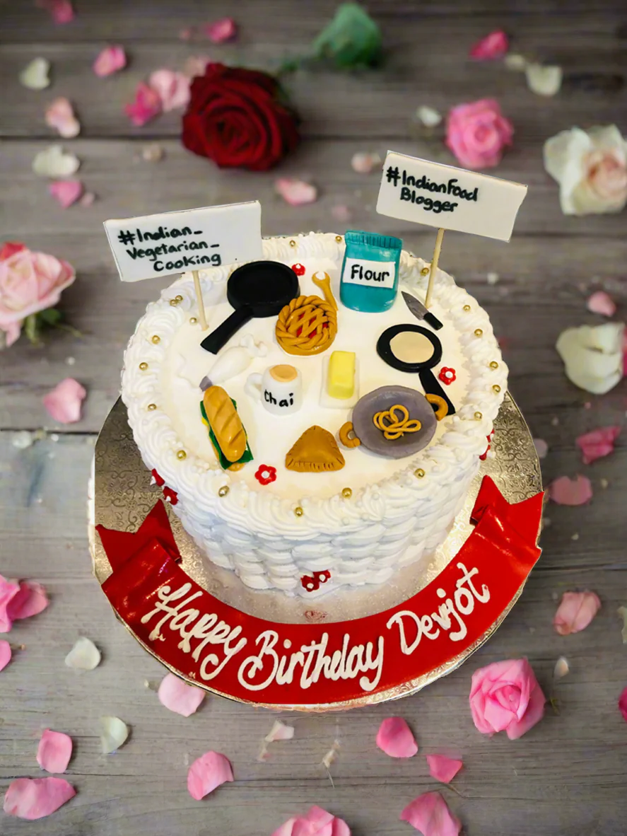 Food Theme Cream Cake - Image 3