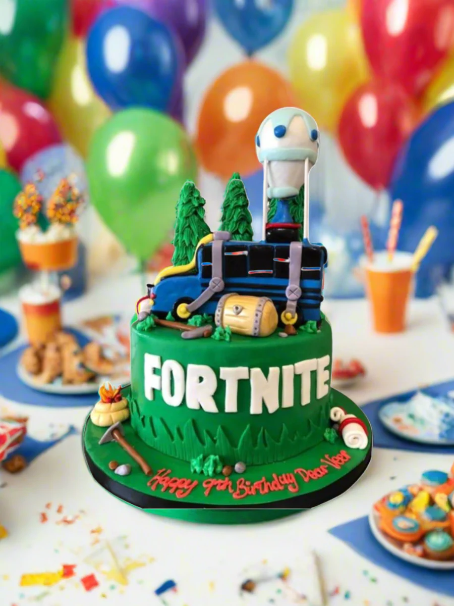 Fortnite Fondant Birthday Cake - Image 3