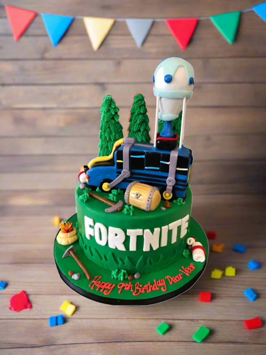 Fortnite Fondant Birthday Cake - Image 6
