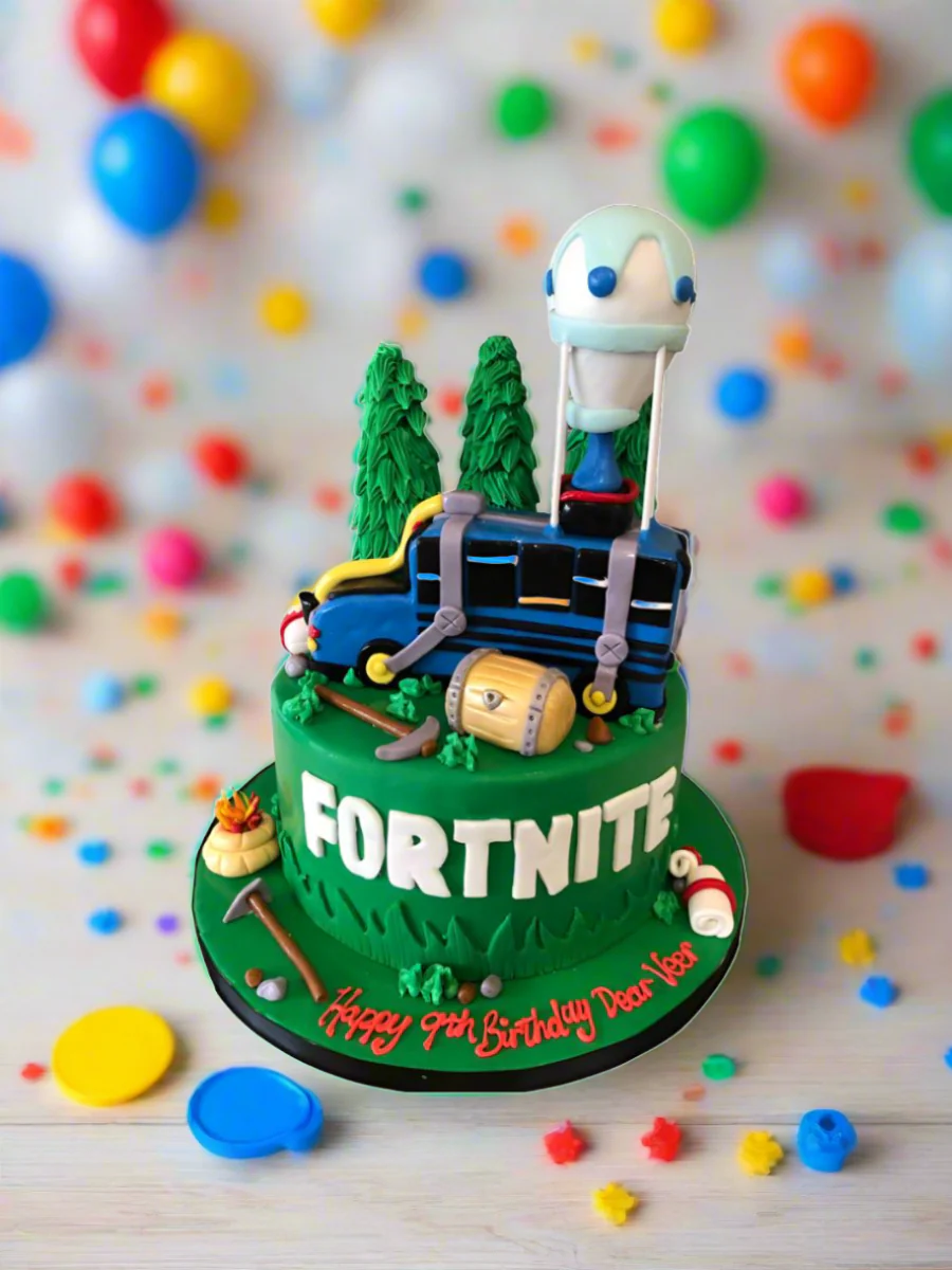 Fortnite Fondant Birthday Cake - Image 7