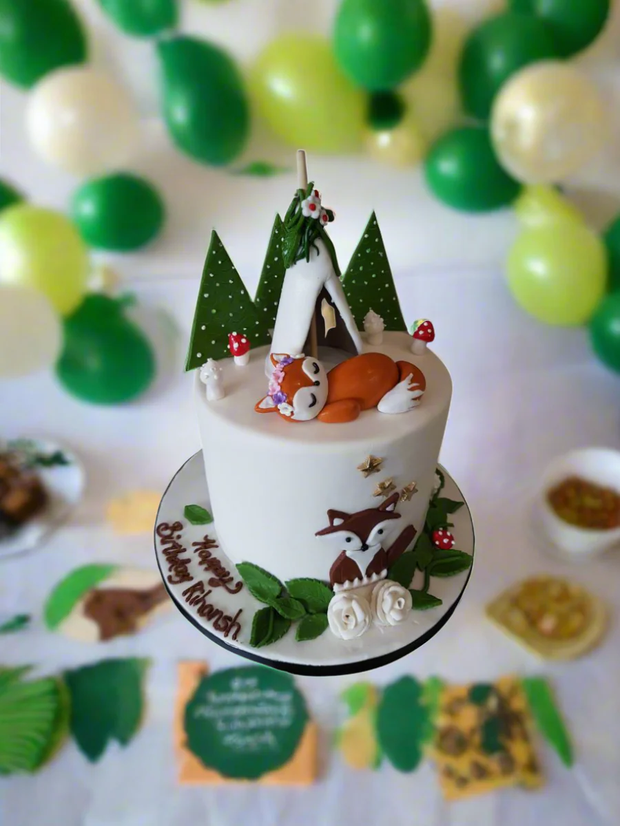 Fox Forest Birthday Cake - Image 2