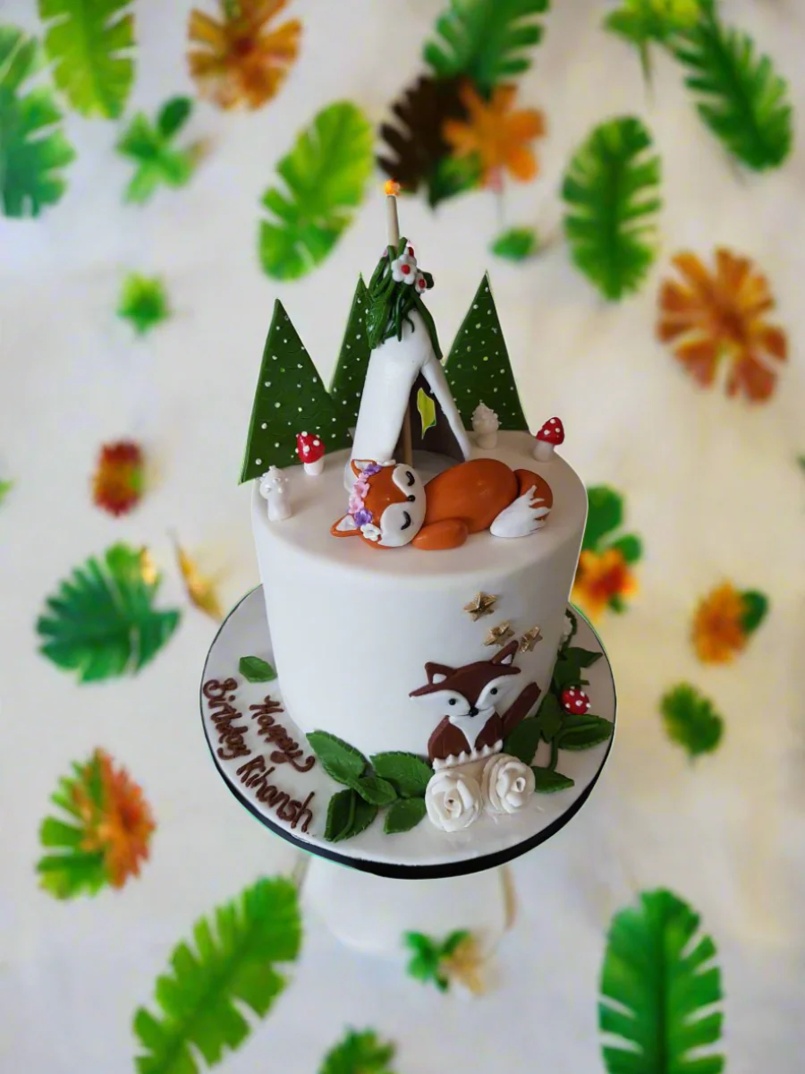 Fox Forest Birthday Cake - Image 7