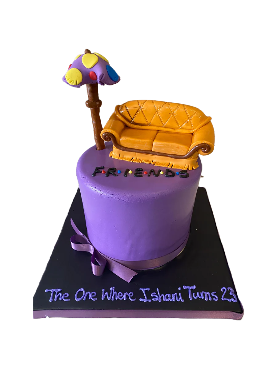 Friends Couch Fondant Cake