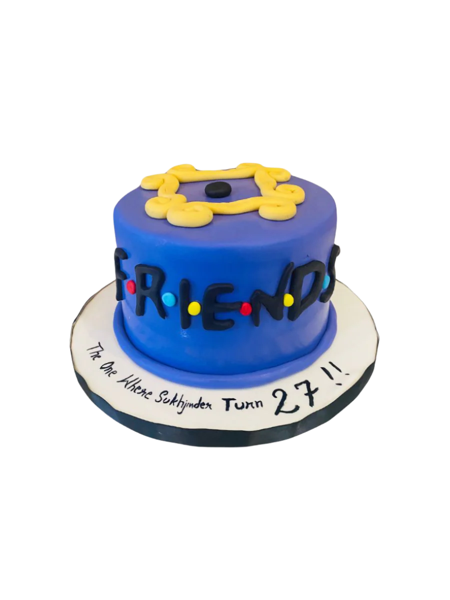 Friends Fondant Birthday Cake