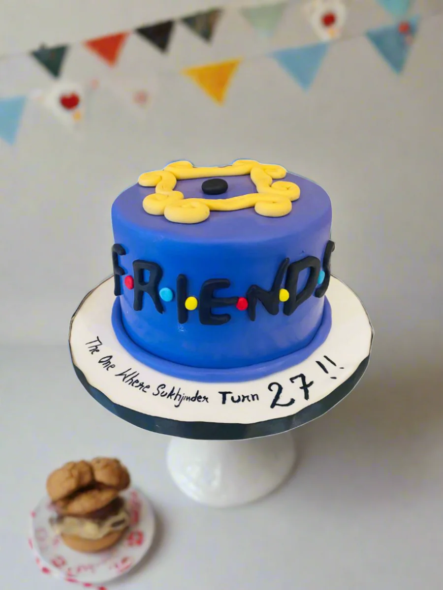 Friends Fondant Birthday Cake - Image 2