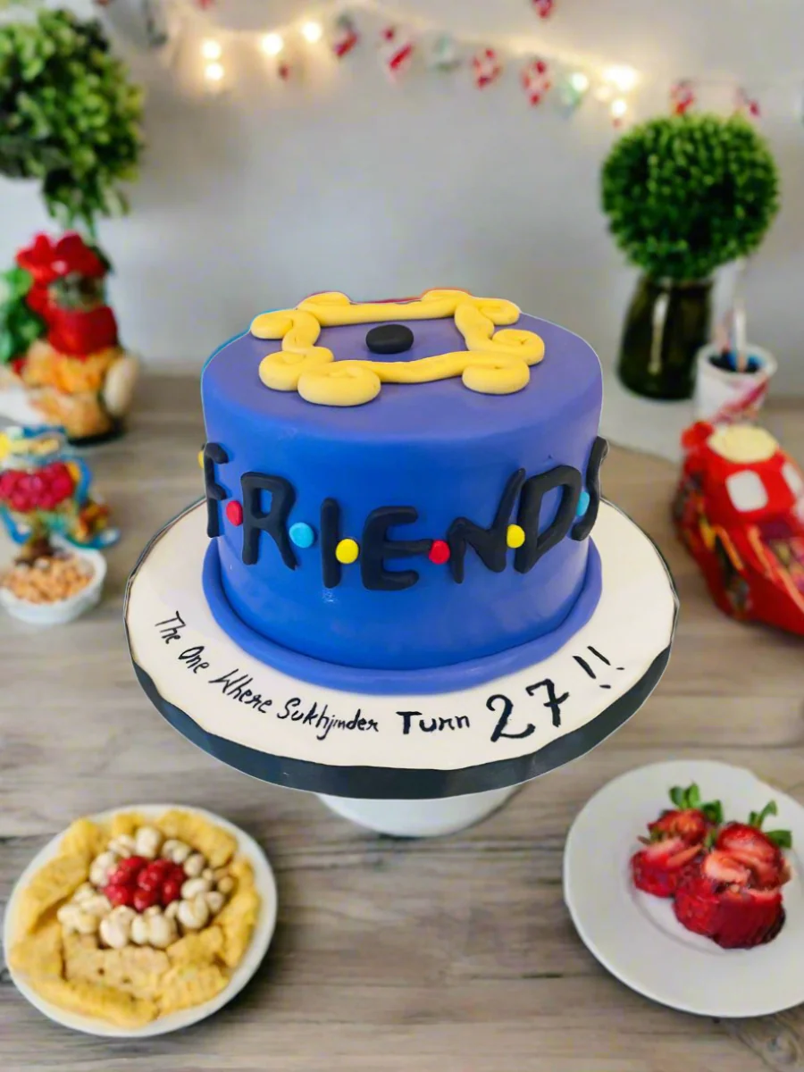 Friends Fondant Birthday Cake - Image 3
