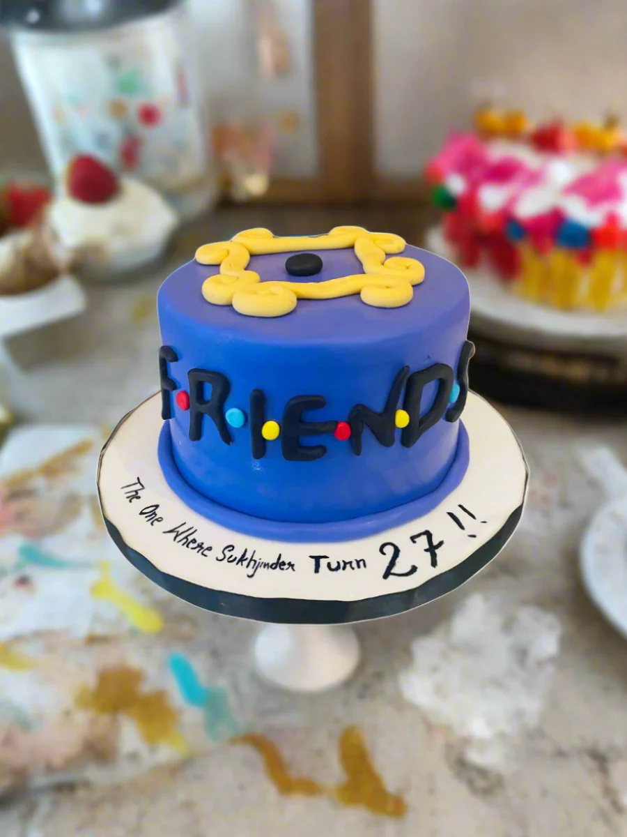 Friends Fondant Birthday Cake - Image 4