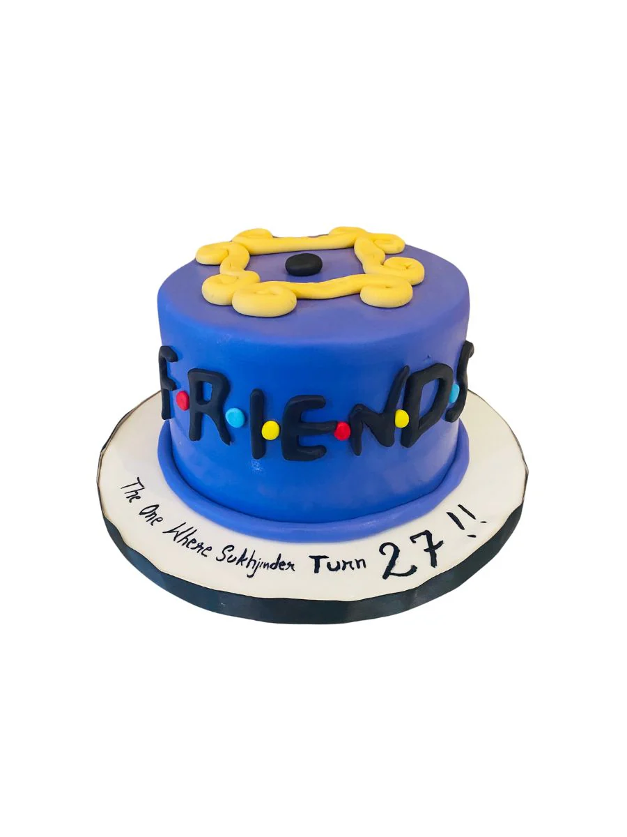 Friends Fondant Birthday Cake - Image 5