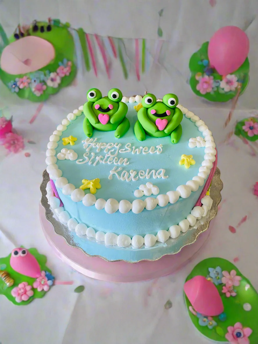 Frog Birthday Cake - Image 3