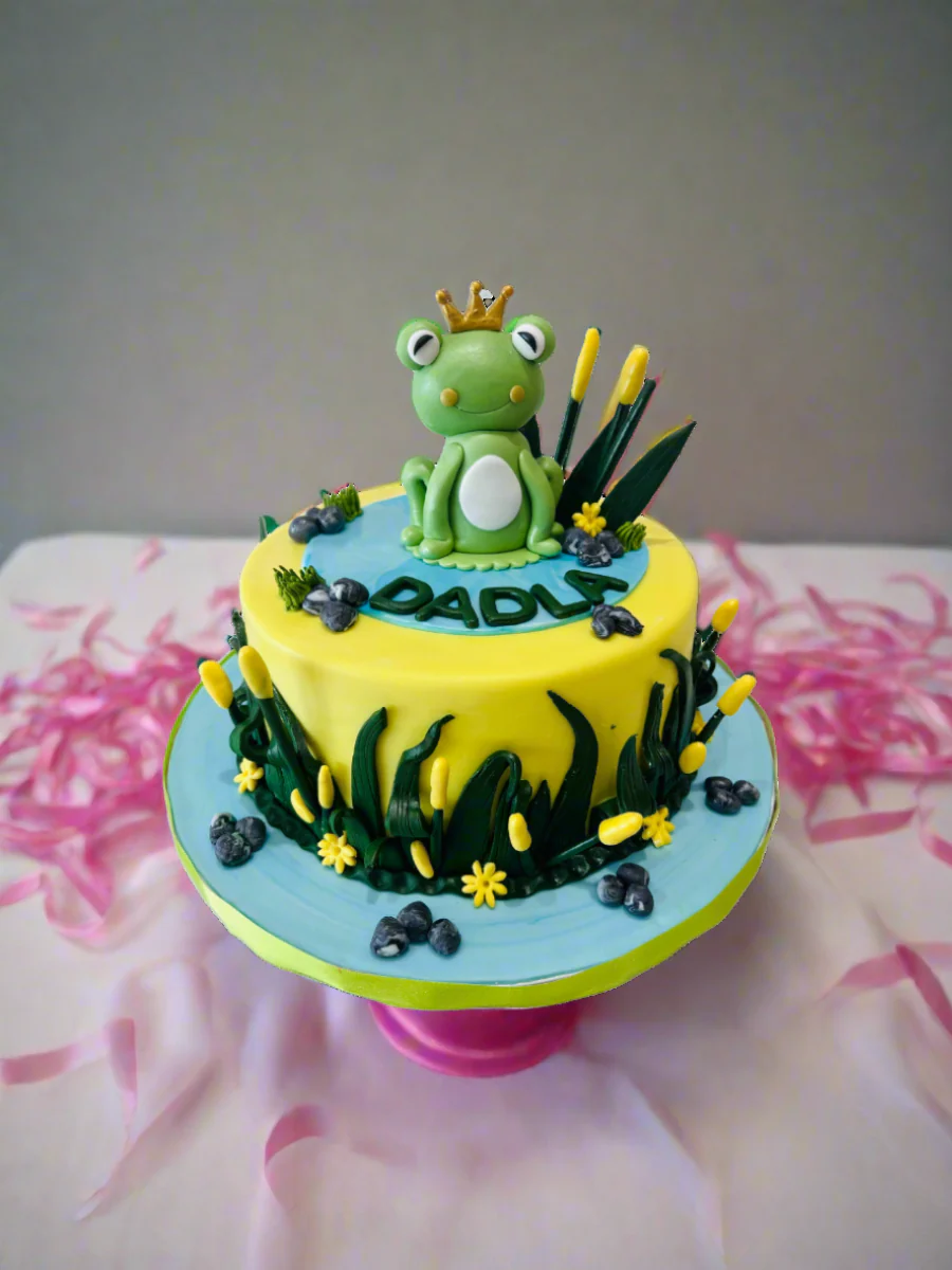 Frog Fondant Cake - Image 4