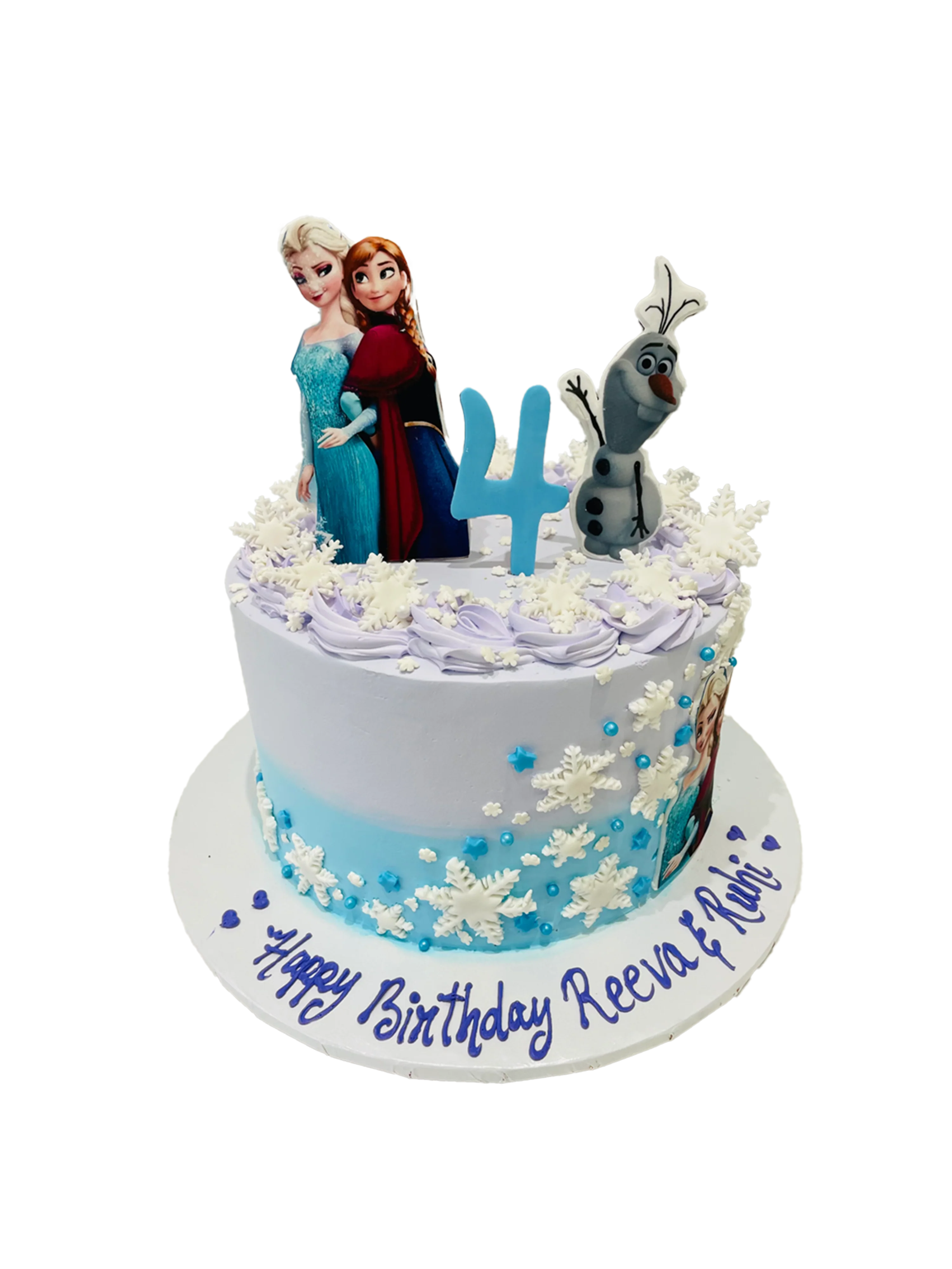 Frozen N Family Cream Cake