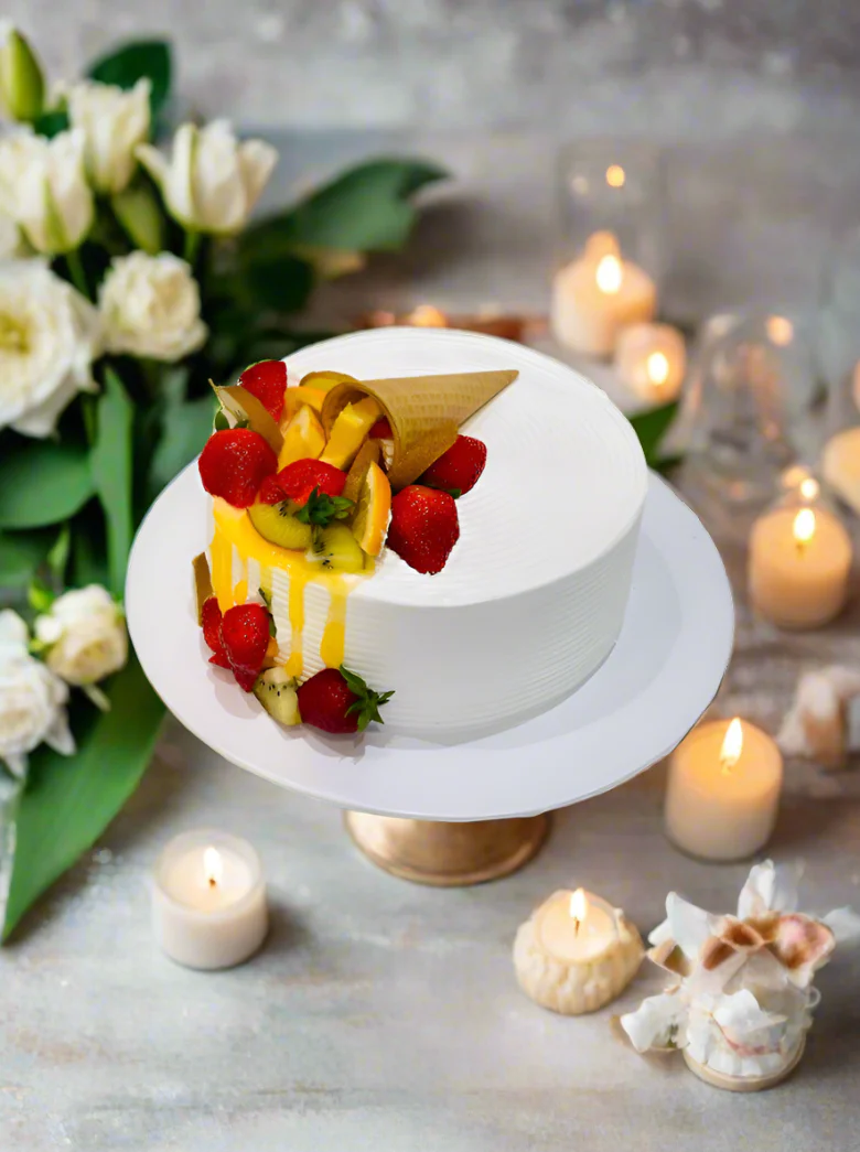Fruit Cone Birthday Cake - Image 3
