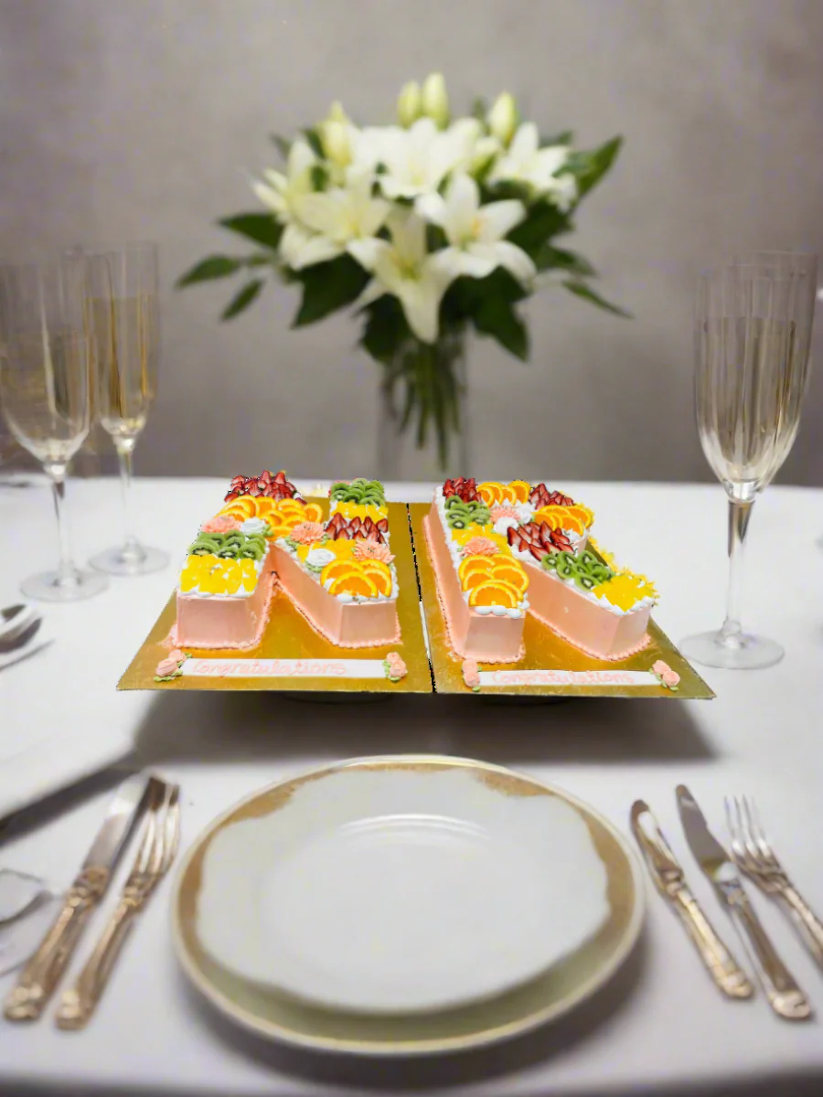 Fruit Loaded Anniversary Cake - Image 3
