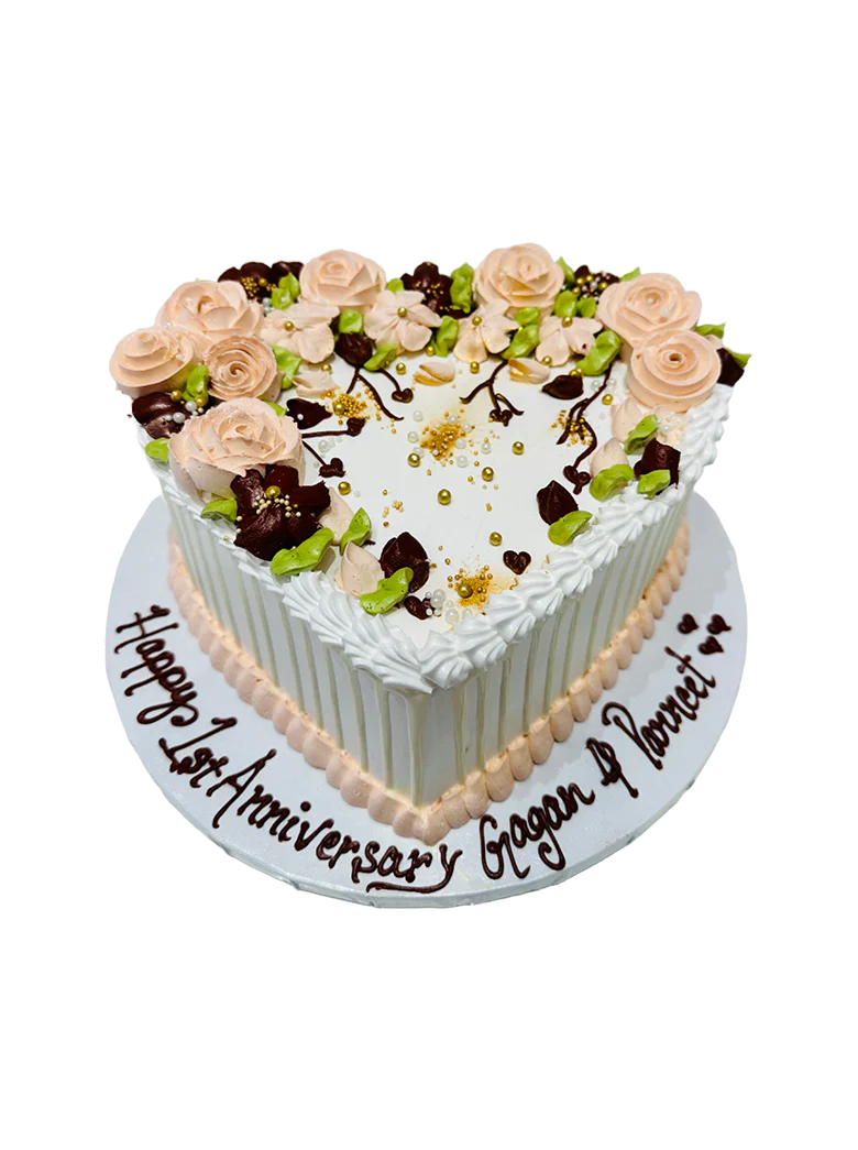 Gagan & Parneet Anniversary Cream Cake
