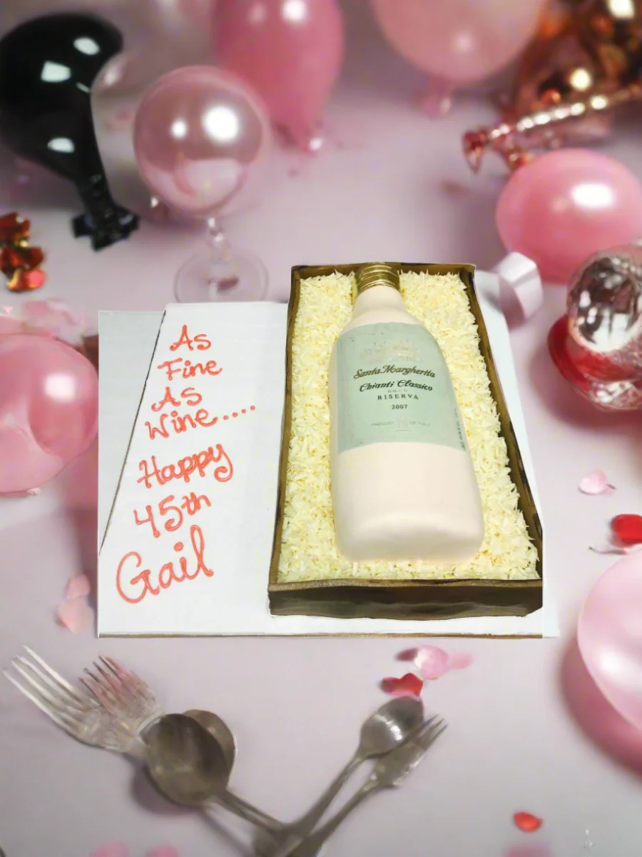 Gail Wine Bottle Cake - Image 4