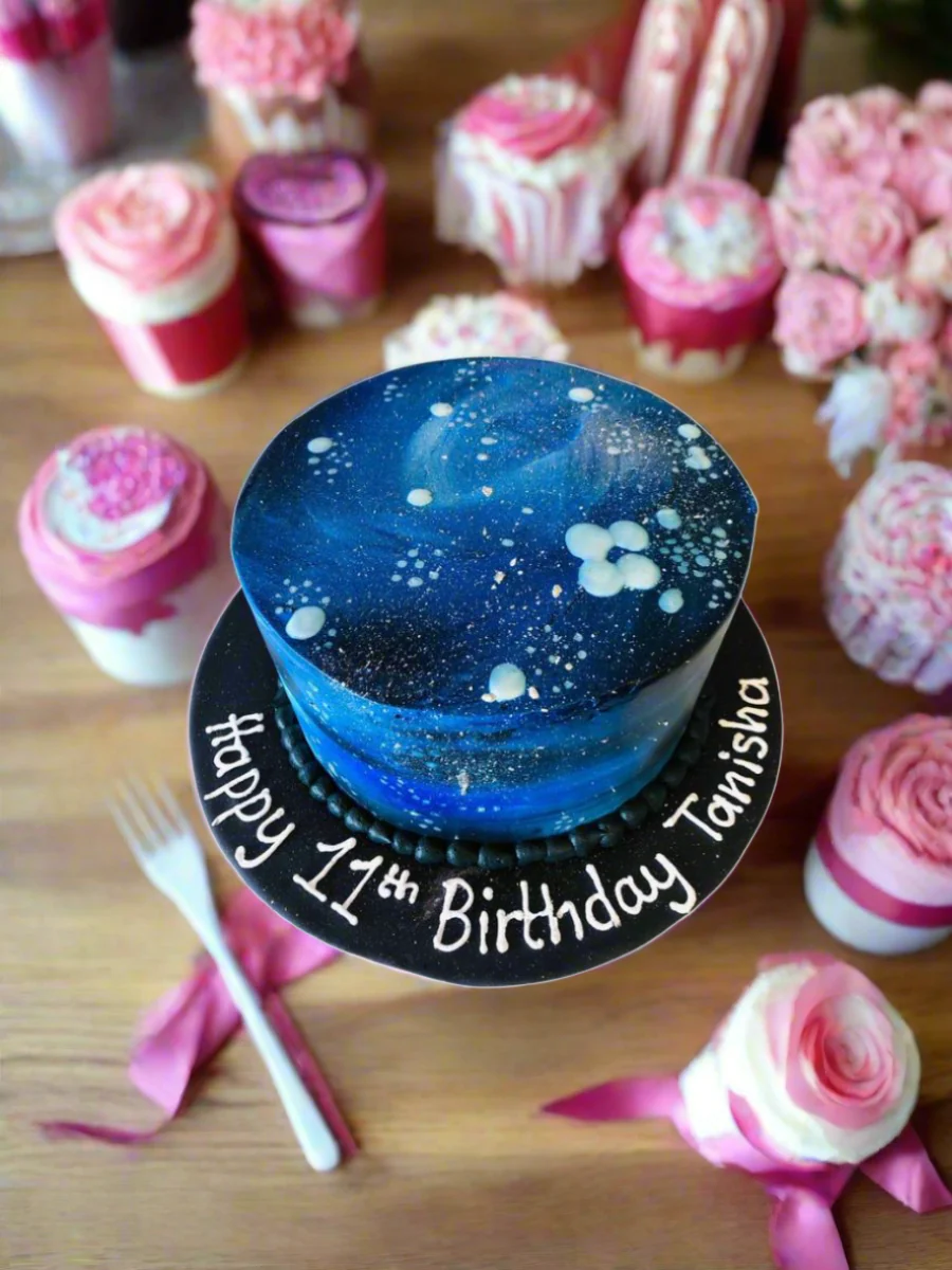 Galaxy Themed Birthday Cake - Image 2