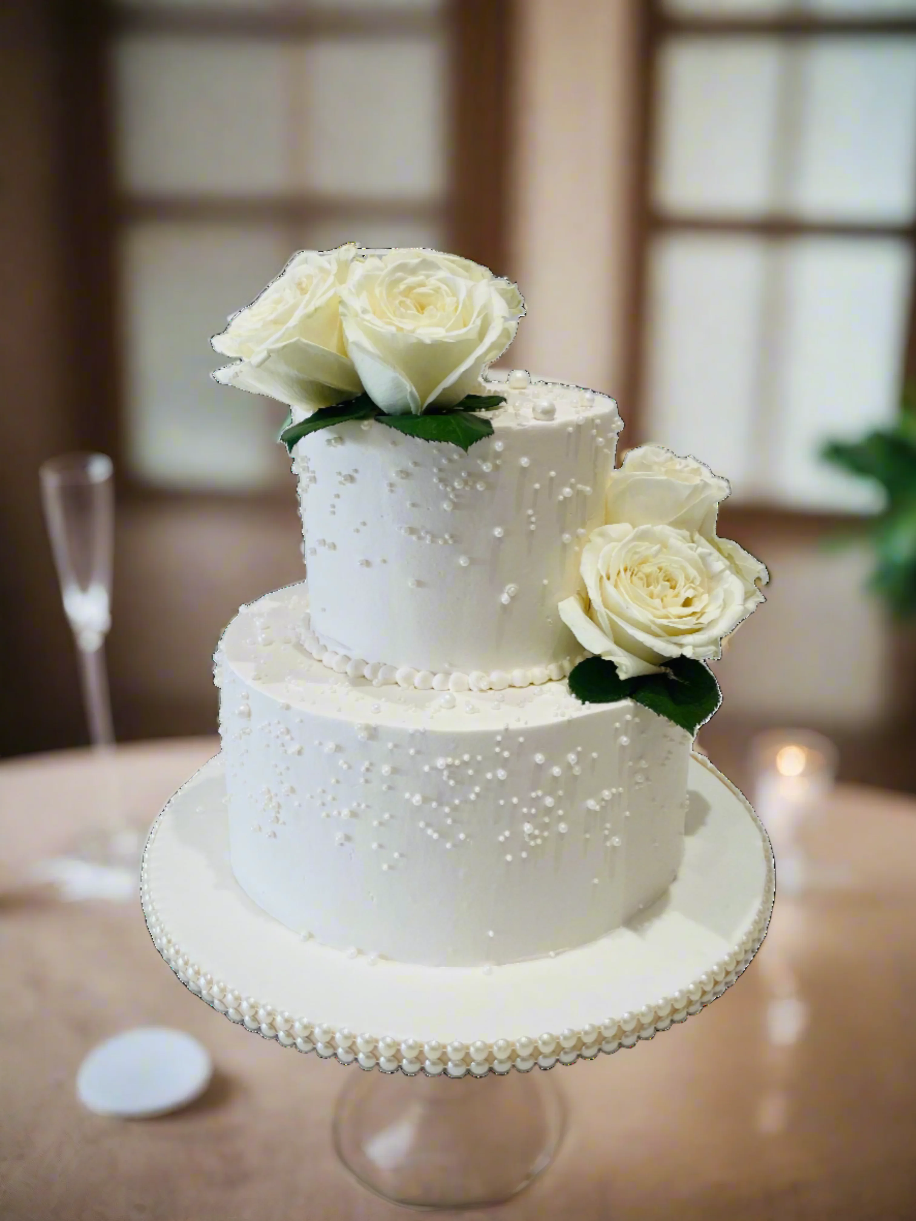 Ganeev Off White Wedding Cake - Image 3