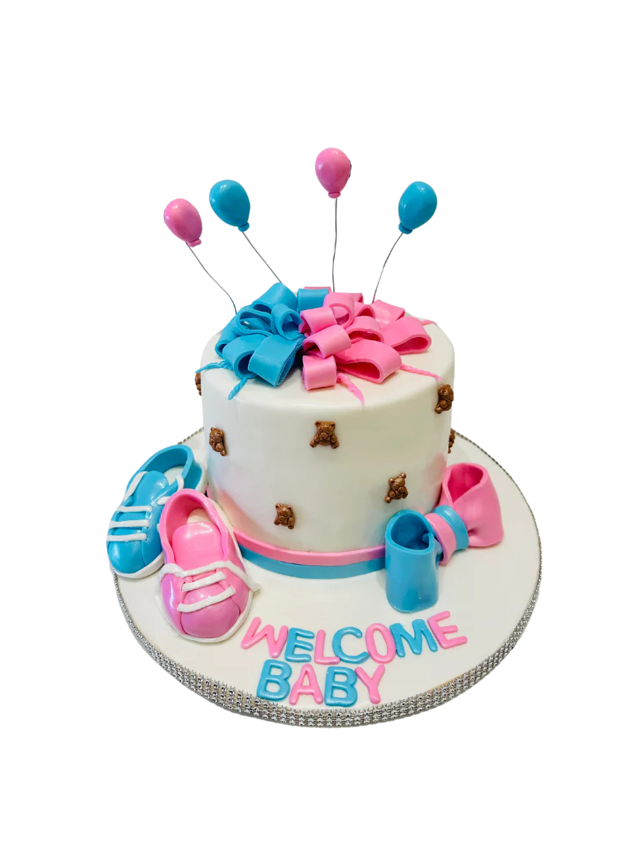 Gender Neutral Booty Baby Shower Cake