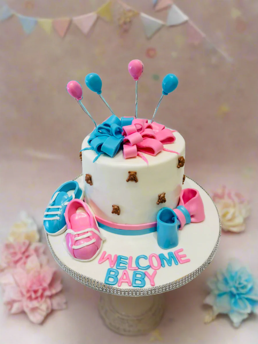 Gender Neutral Booty Baby Shower Cake - Image 2