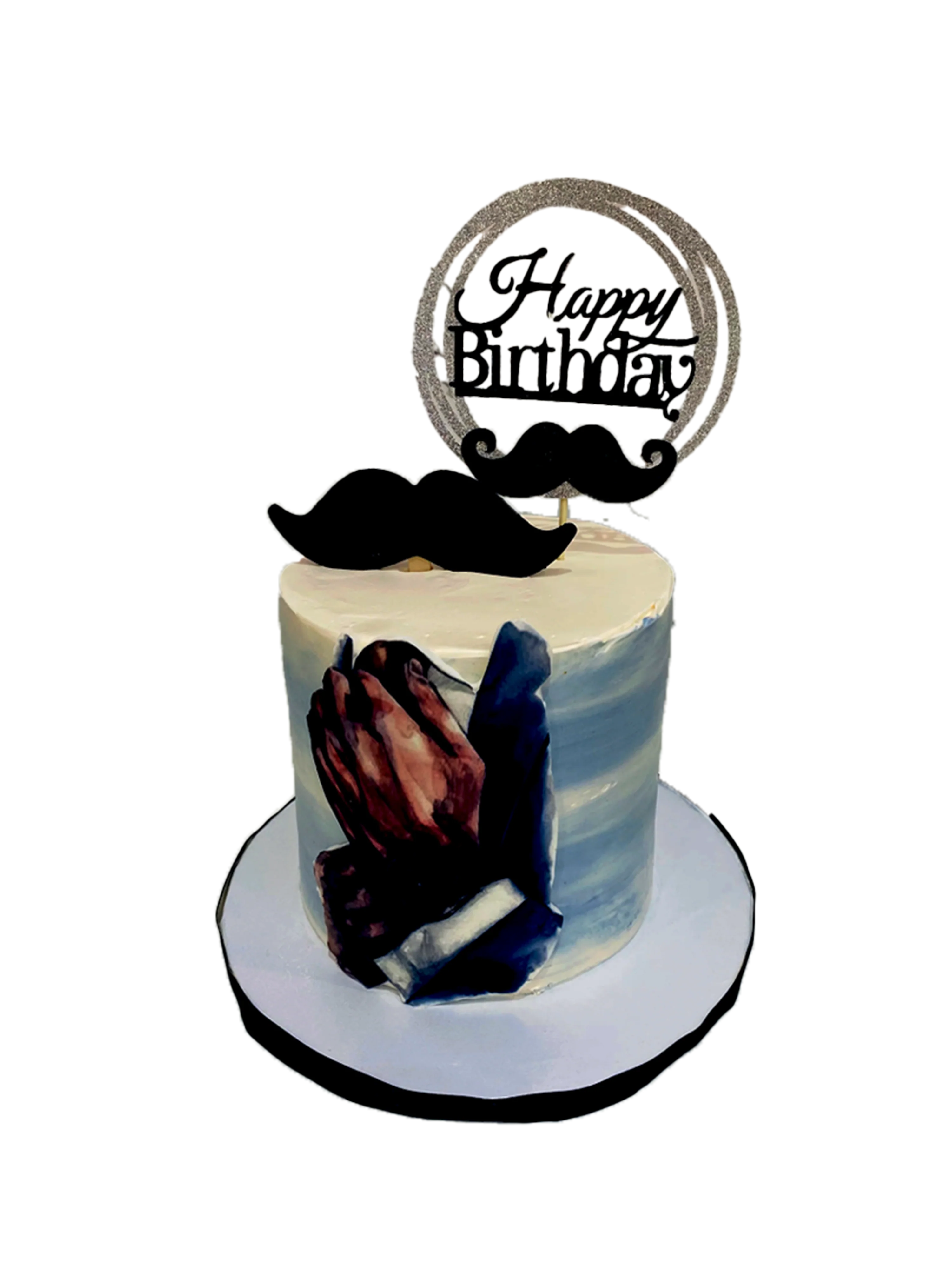 Gentlemen Moustache Cream Cake