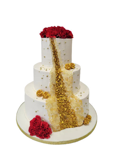 Geode Effect Wedding Cake