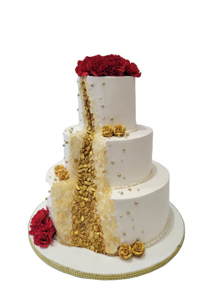 Geode Effect Wedding Cake - Image 5