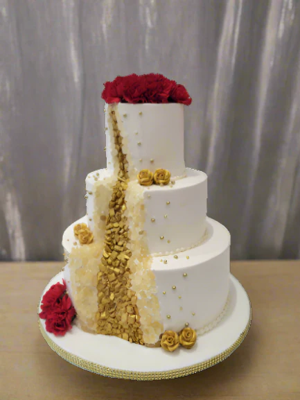 Geode Effect Wedding Cake - Image 6