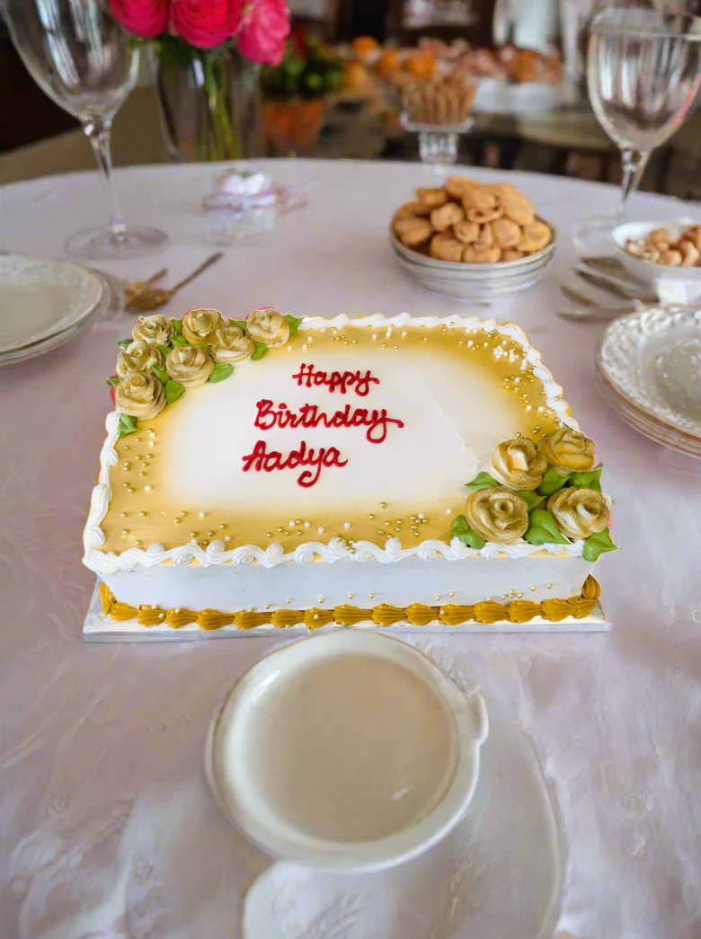 Golden Flower Cake - Image 5