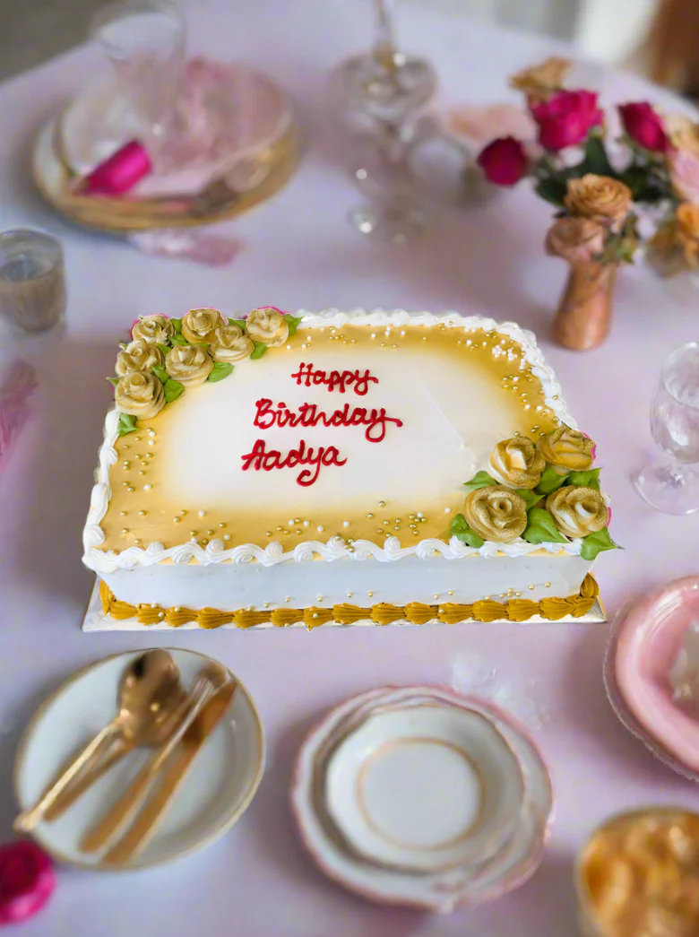 Golden Flower Cake - Image 6