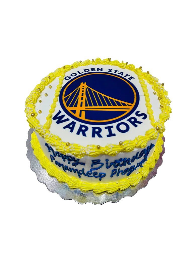 Golden Heart Warriors Photo Cake