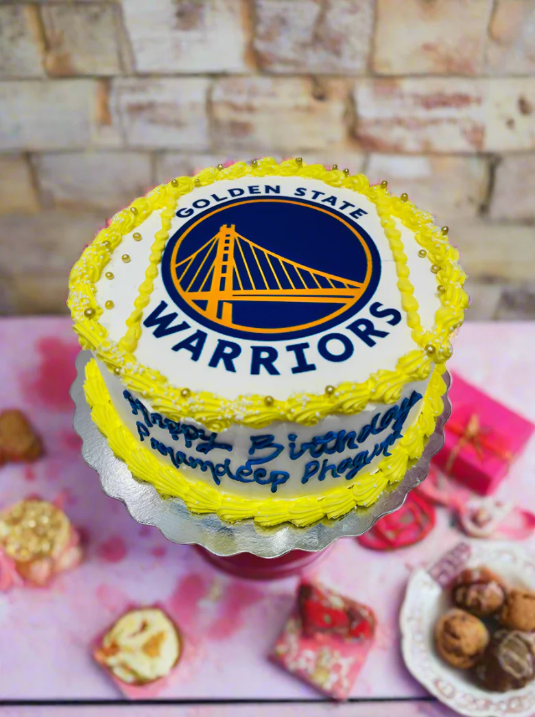 Golden Heart Warriors Photo Cake - Image 2