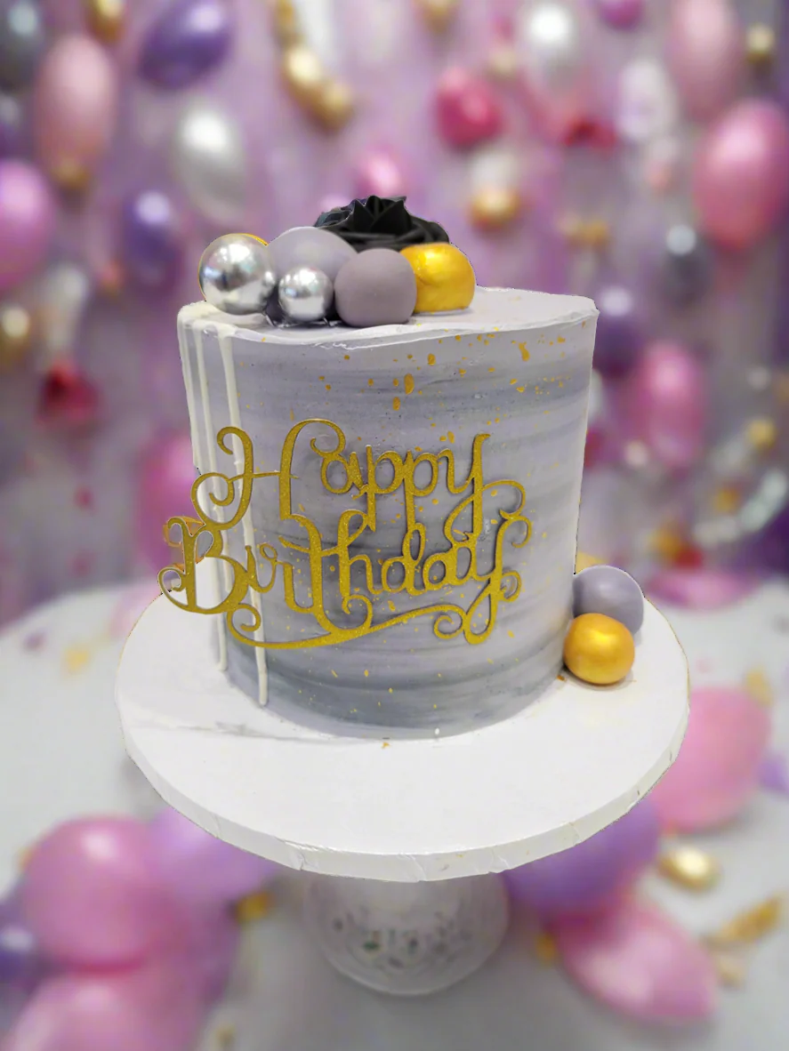 Grace Cream Birthday Cake - Image 2