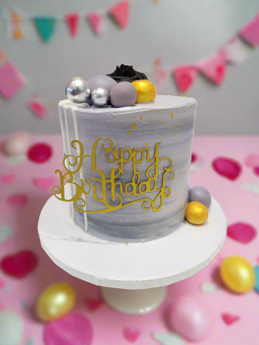 Grace Cream Birthday Cake - Image 3