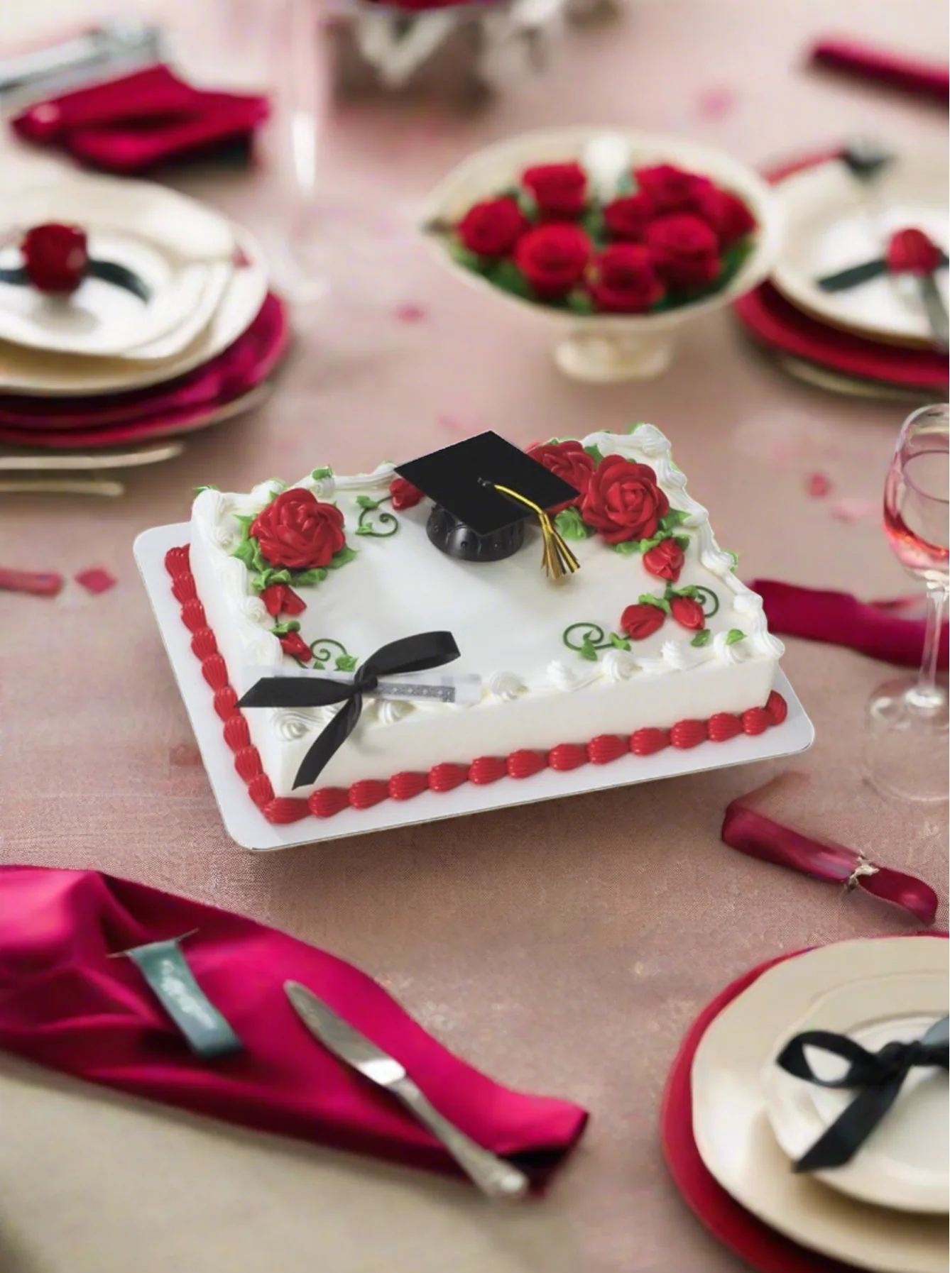 Graduation Cap & Diploma Cake - Image 3