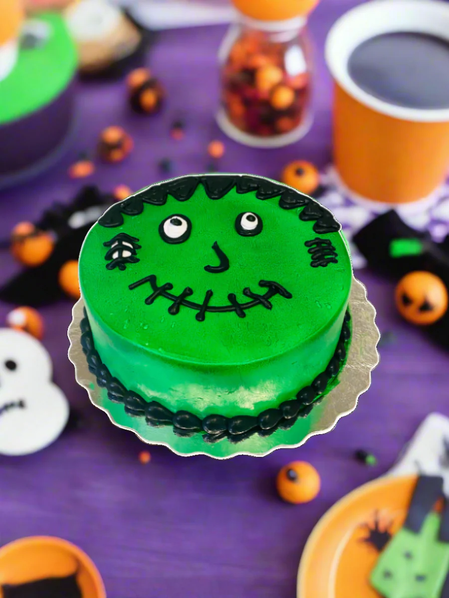Green Halloween Monster Cake - Image 2