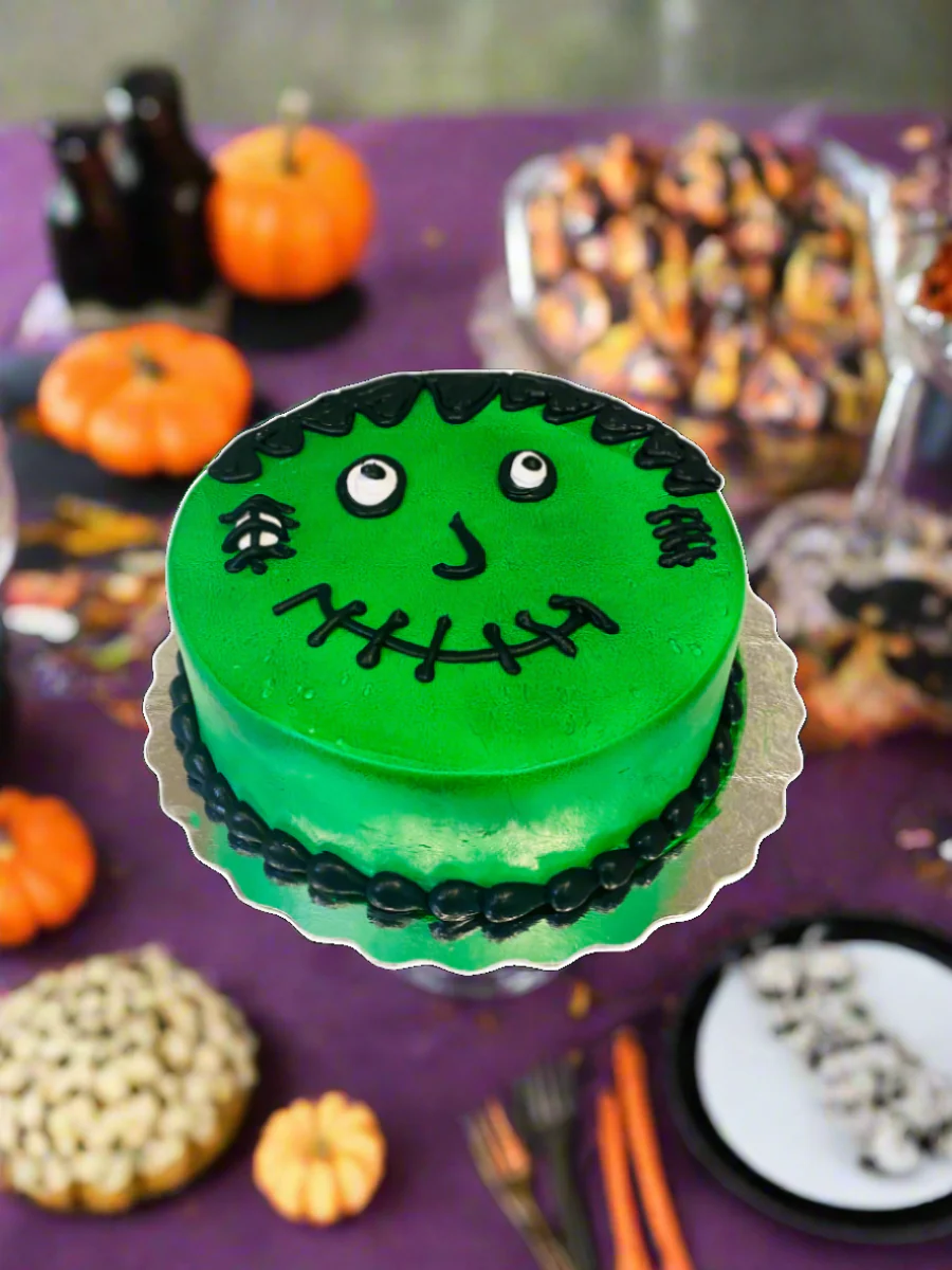 Green Halloween Monster Cake - Image 3