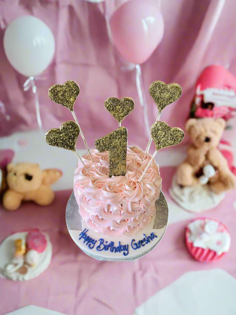 Gresha Rosette Smash Cake - Image 3