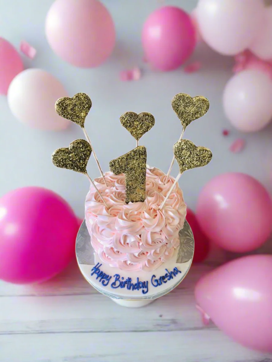 Gresha Rosette Smash Cake - Image 4