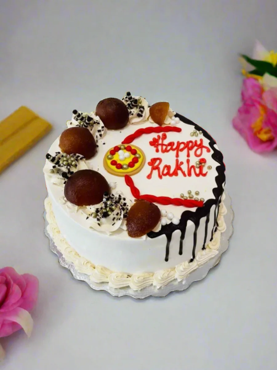 Gulab Jamun Rakhi Cake - Image 3
