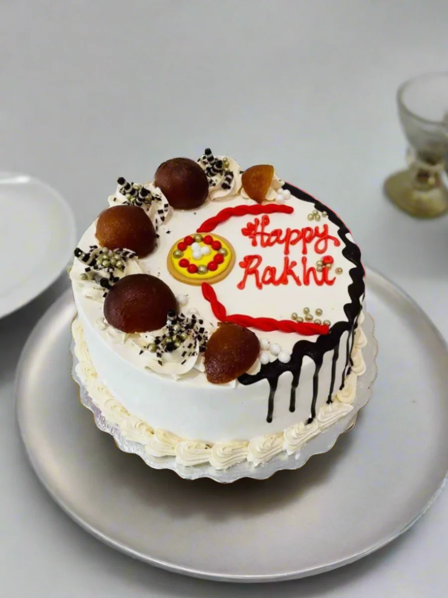 Gulab Jamun Rakhi Cake - Image 4