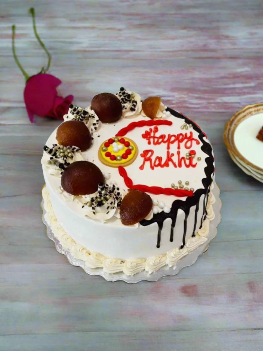 Gulab Jamun Rakhi Cake - Image 5
