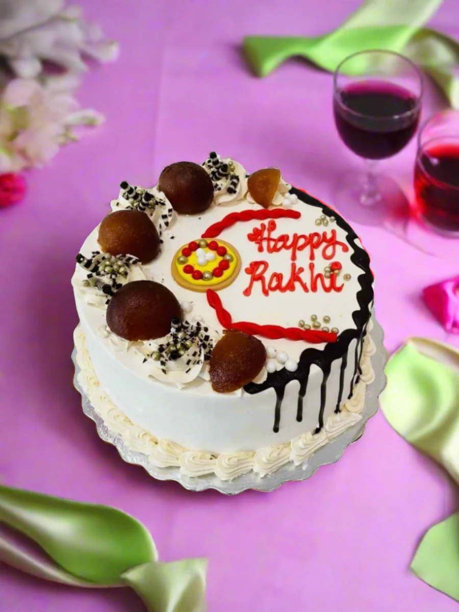 Gulab Jamun Rakhi Cake - Image 6