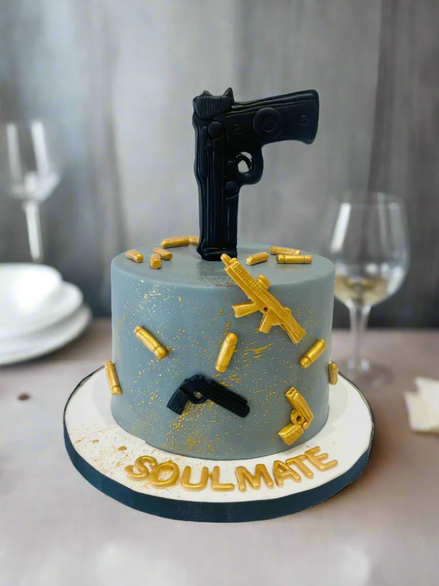 Gun Fondant Cake - Image 2