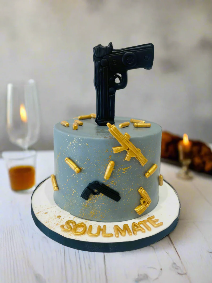 Gun Fondant Cake - Image 3